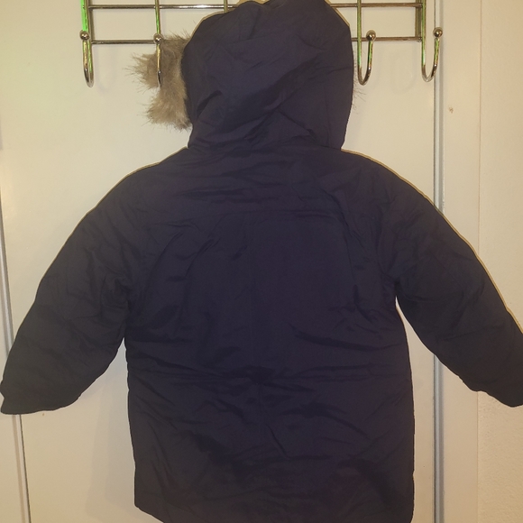 NWT Eddie Bauer Superior Down Parka Toddler Size 2 Navy Blue - Picture 7 of 13